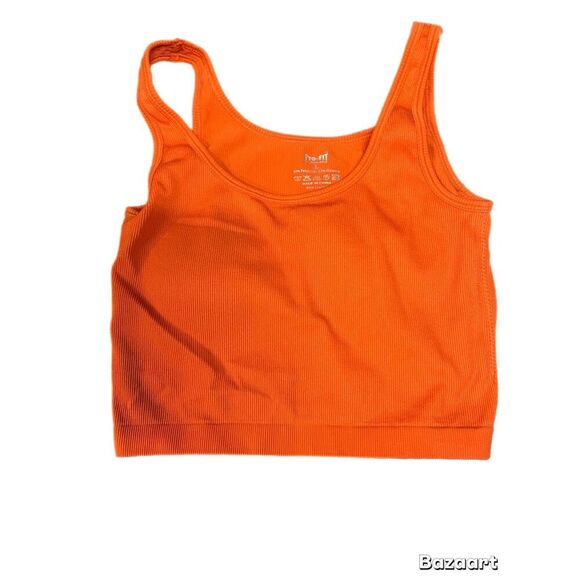 Pro Fit Orange Tank Top. Size L - Picture 6 of 9